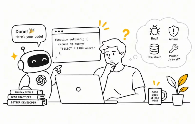 AI Bisa Bikin Web App. Kodenya Udah Bener Belom?